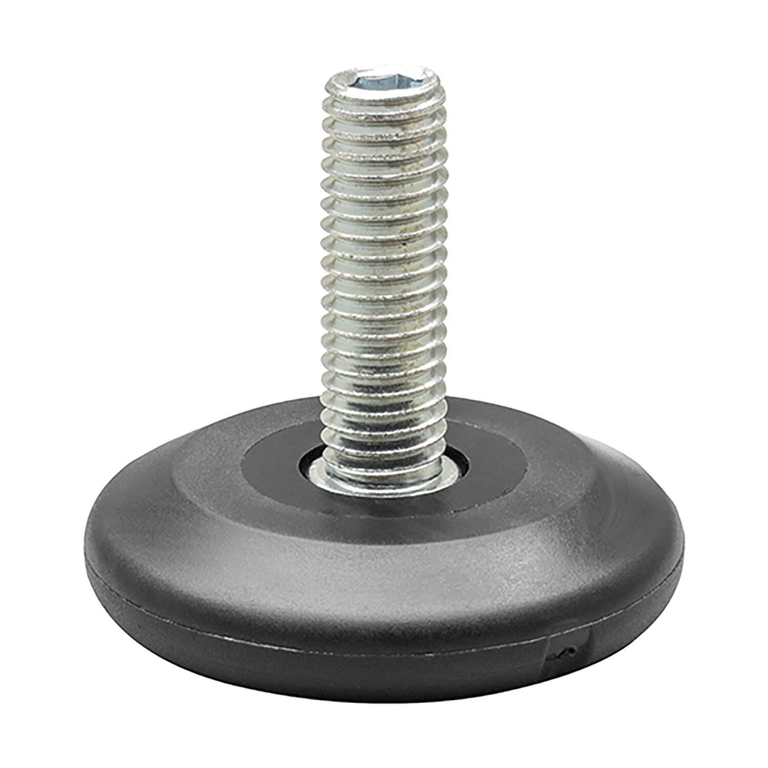 QuickClick Höhenverstellschraube Kunststoff-Einsatz, ø37mm, M8x25mm, schwarz