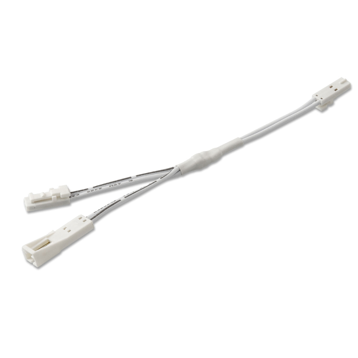 ISOLED MiniAMP Linearsplitter 2xmale-Stecker / 1xfemale-Buchse 2-polig weiß max. 4A