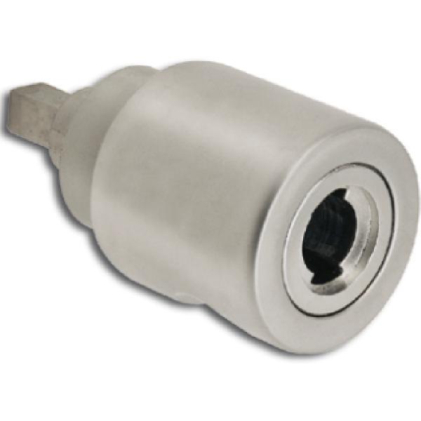 Hekna ERGO-LINE SYSTEM 30 Zylinder Drehknopf Metall links, Zamak vernickelt matt