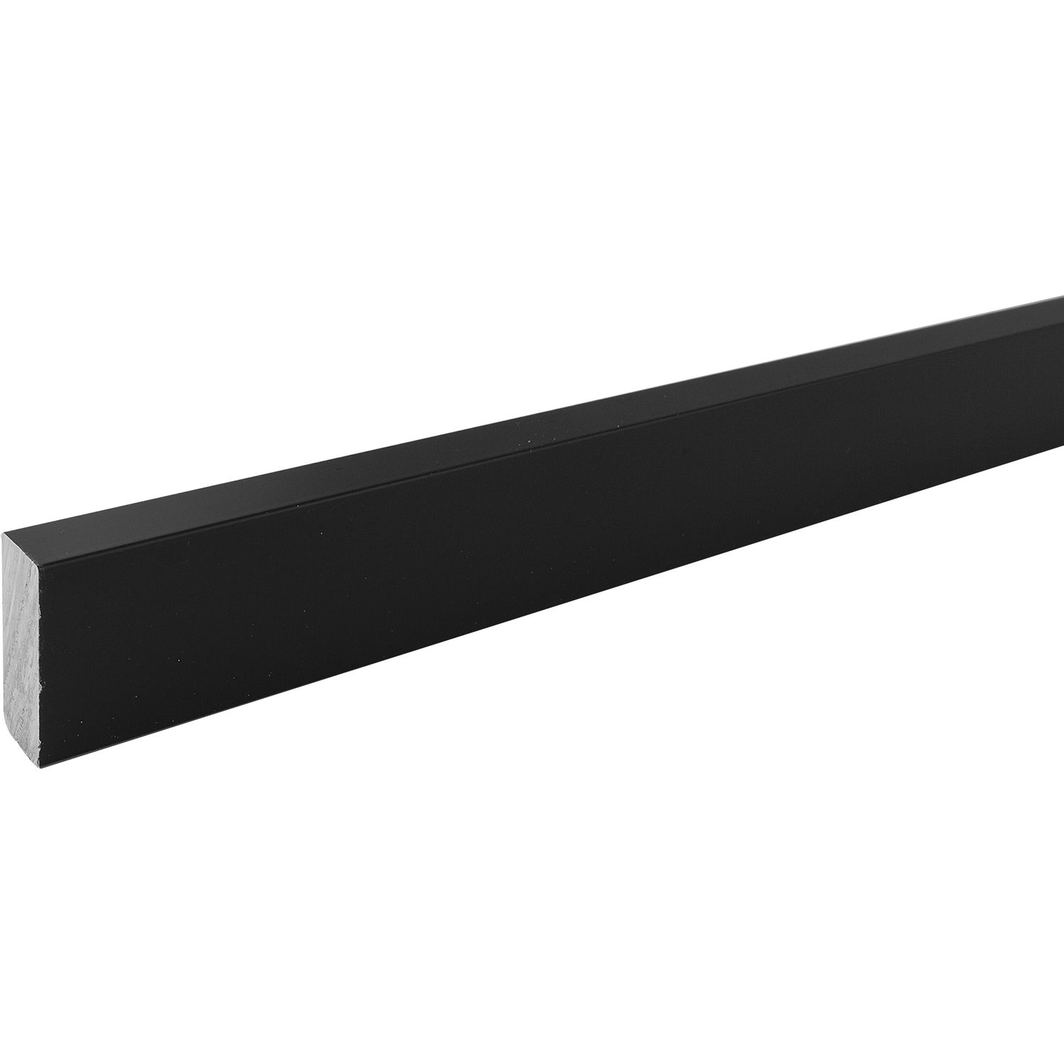 Simausrom Schrankrohr Nano, Aluminium schwarz, auf Maß geschnitten (250 mm)