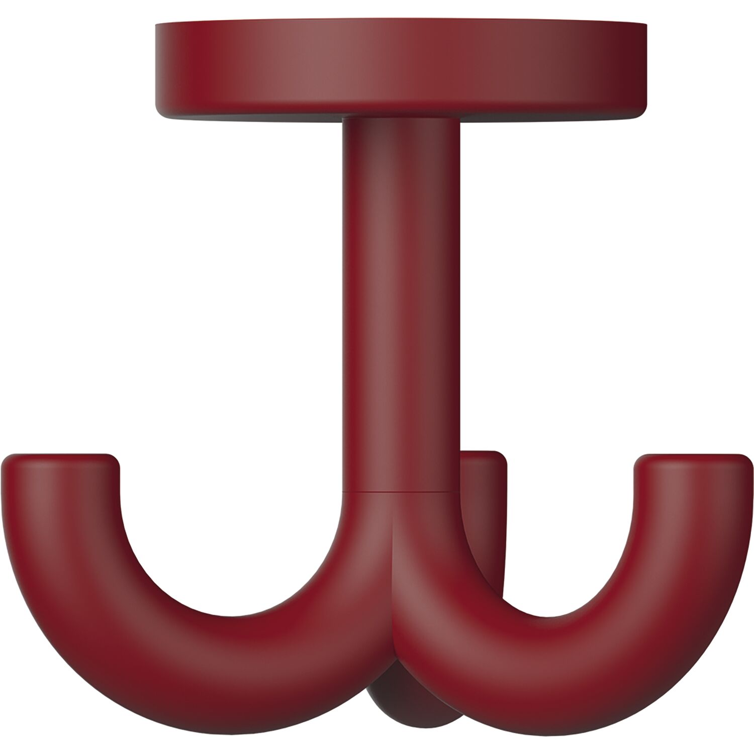 Dreifach-Drehhaken HEWI 477.90B050 Höhe 70 mm,Polyamid rubinrot matt