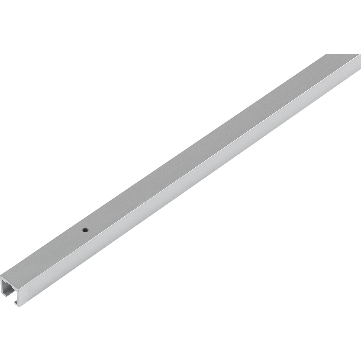 HAWA Clipo Einfach- Laufschiene zum Aufschrauben gelocht, auf Maß, Alu eloxiert (250 mm)