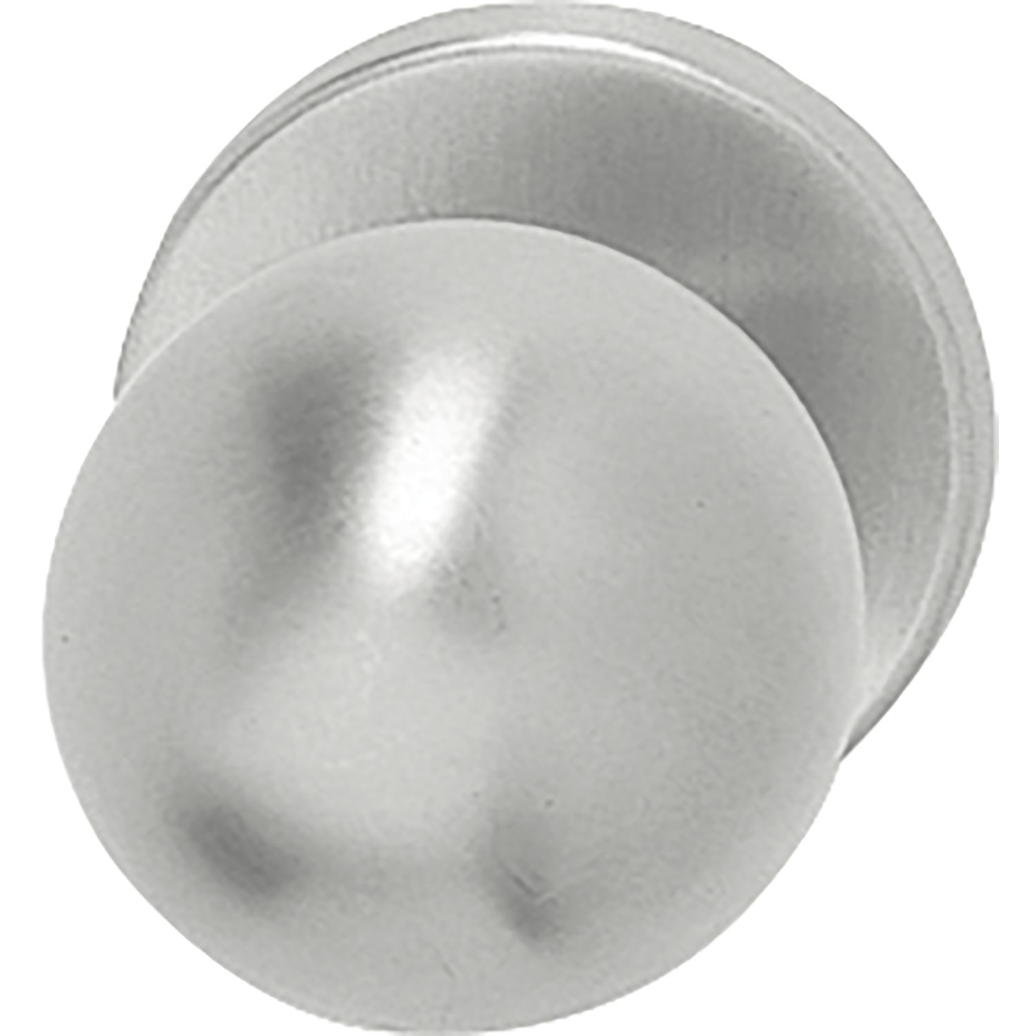 Grundmann GEOS Türknopf Kugelform fest auf Rosette, Gewindeansätze M4, Aluminium