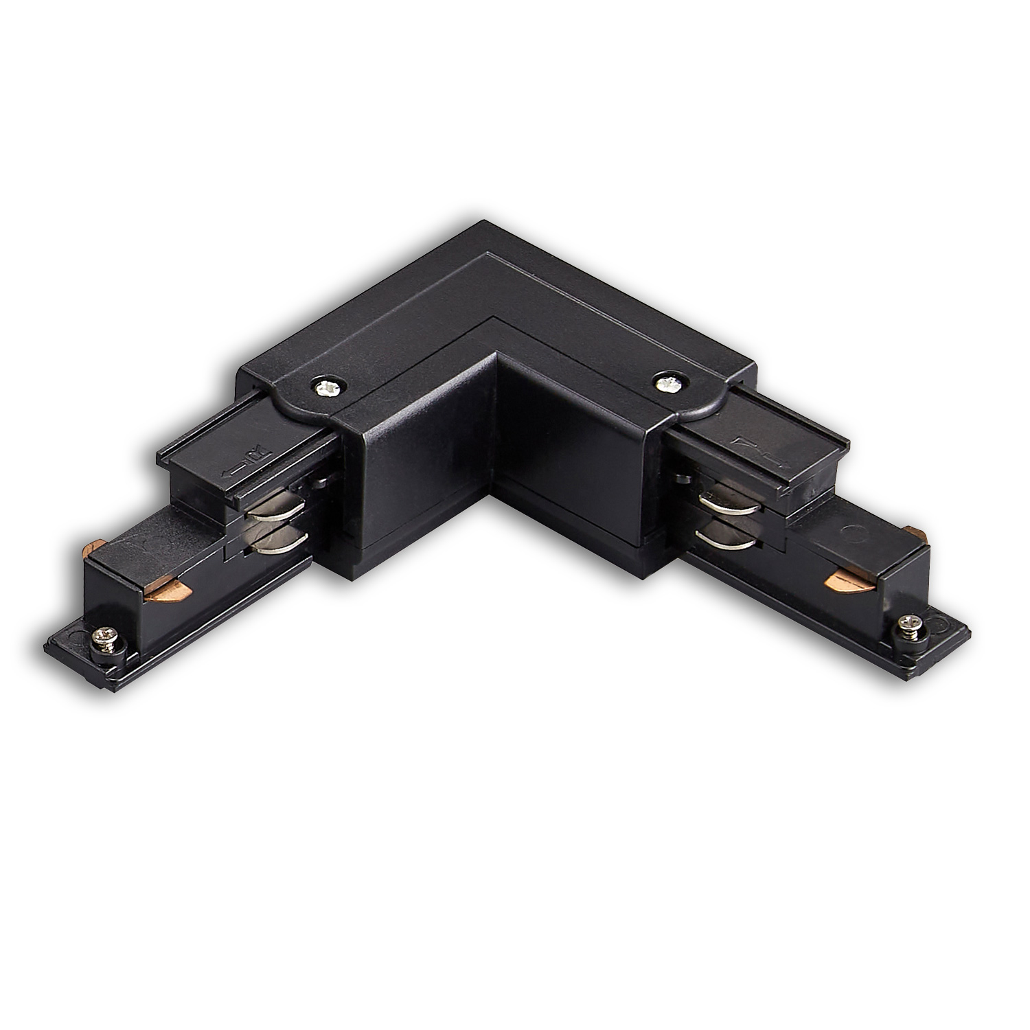 ISOLED 3-Phasen DALI L-Verbinder für Aufbauschiene N-Leiter innen schwarz ISOLED 3-Phasen DALI L-Verbinder für Aufbauschiene N-Leiter außen schwarz