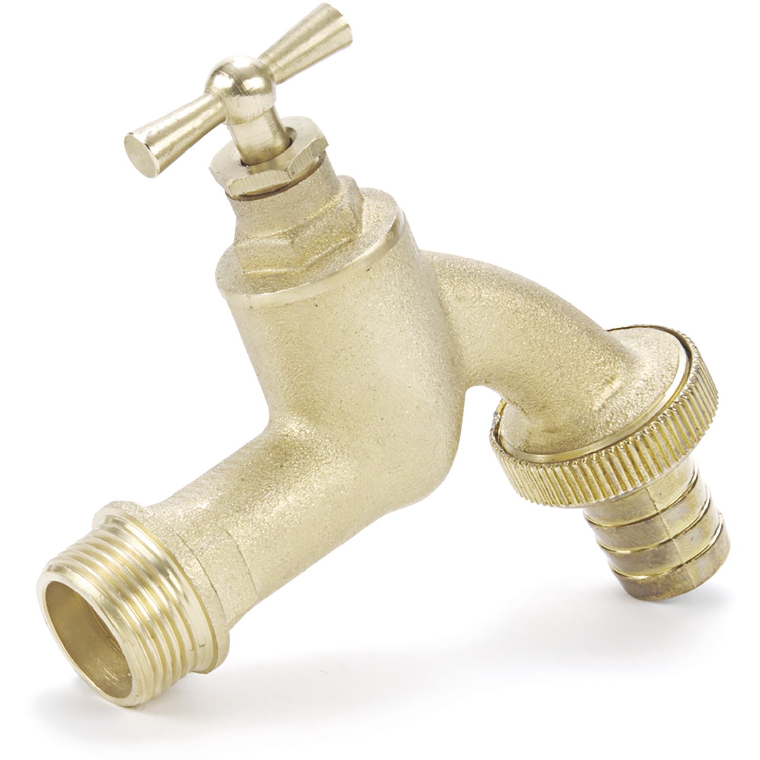 REHAU Wasserhahn mit Schraubverschluss 1/2 Zoll, Messing blank REHAU Wasserhahn mit Schraubverschluss 1/2 Zoll, Messing matt verchromt