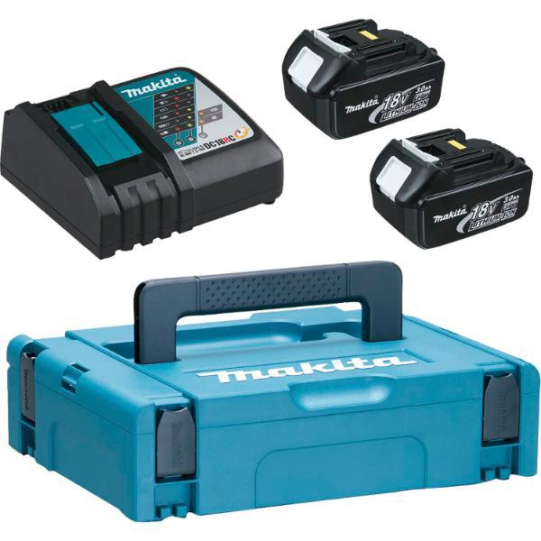 Makita Akku-Starterkit 18 Volt / 2 Stück 3,0 Ah Akkus und Ladegerät