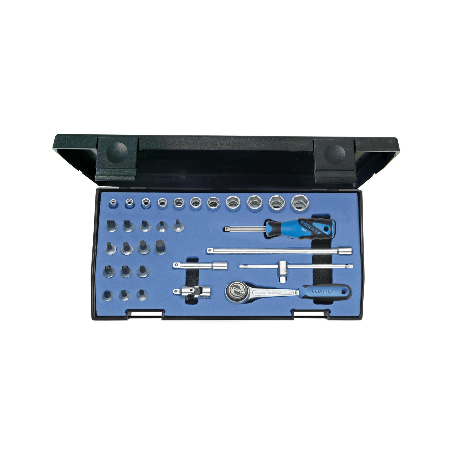 Gedore Steckschlüssel-Satz 1/4" 20 IMU-3 mit Umschalknarre 32-teilig