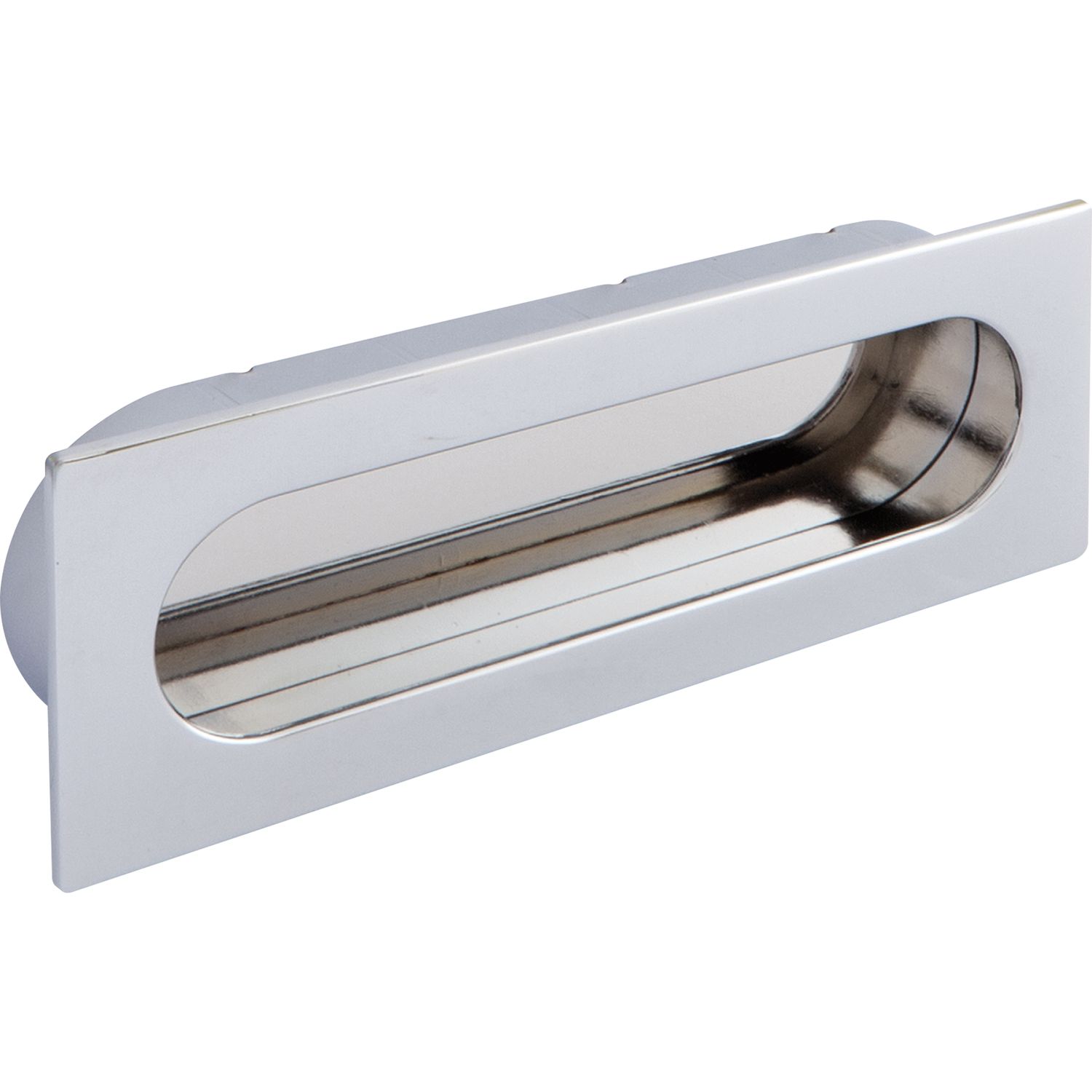 SIRO Muschelgriff Azan Breite 125mm Einlassmaß 121x39mm zink verchromt poliert