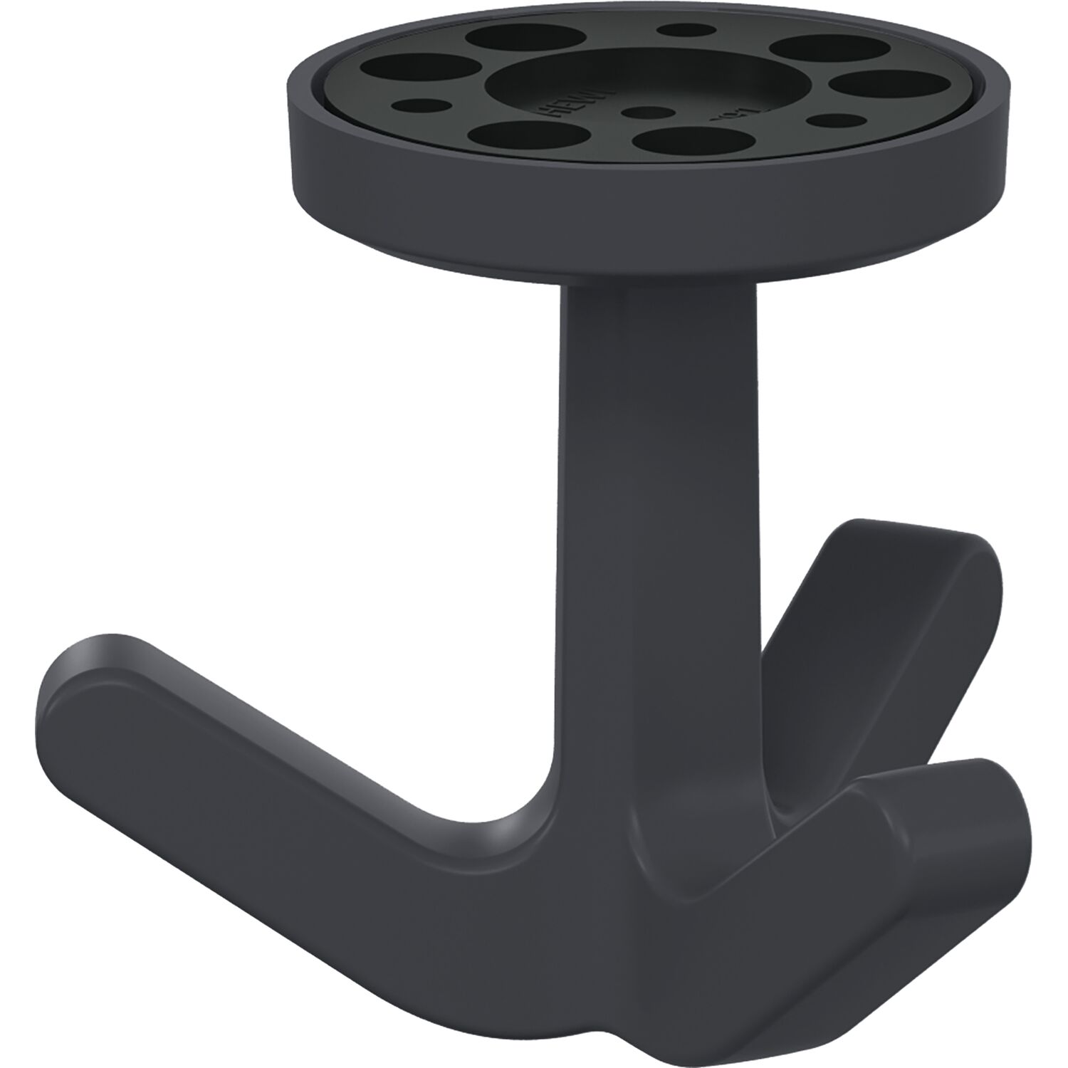 Dreifach-Drehhaken HEWI 477.94B030 elastisch, Kunstoff TPU anthrazit matt