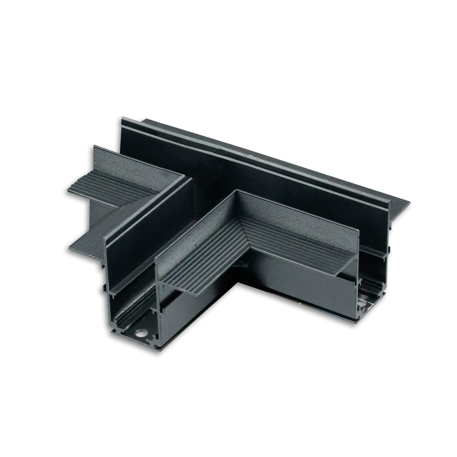 ISOLED Track48 T-Schiene horizontal für Trockenbauschiene schwarz nicht stromführend