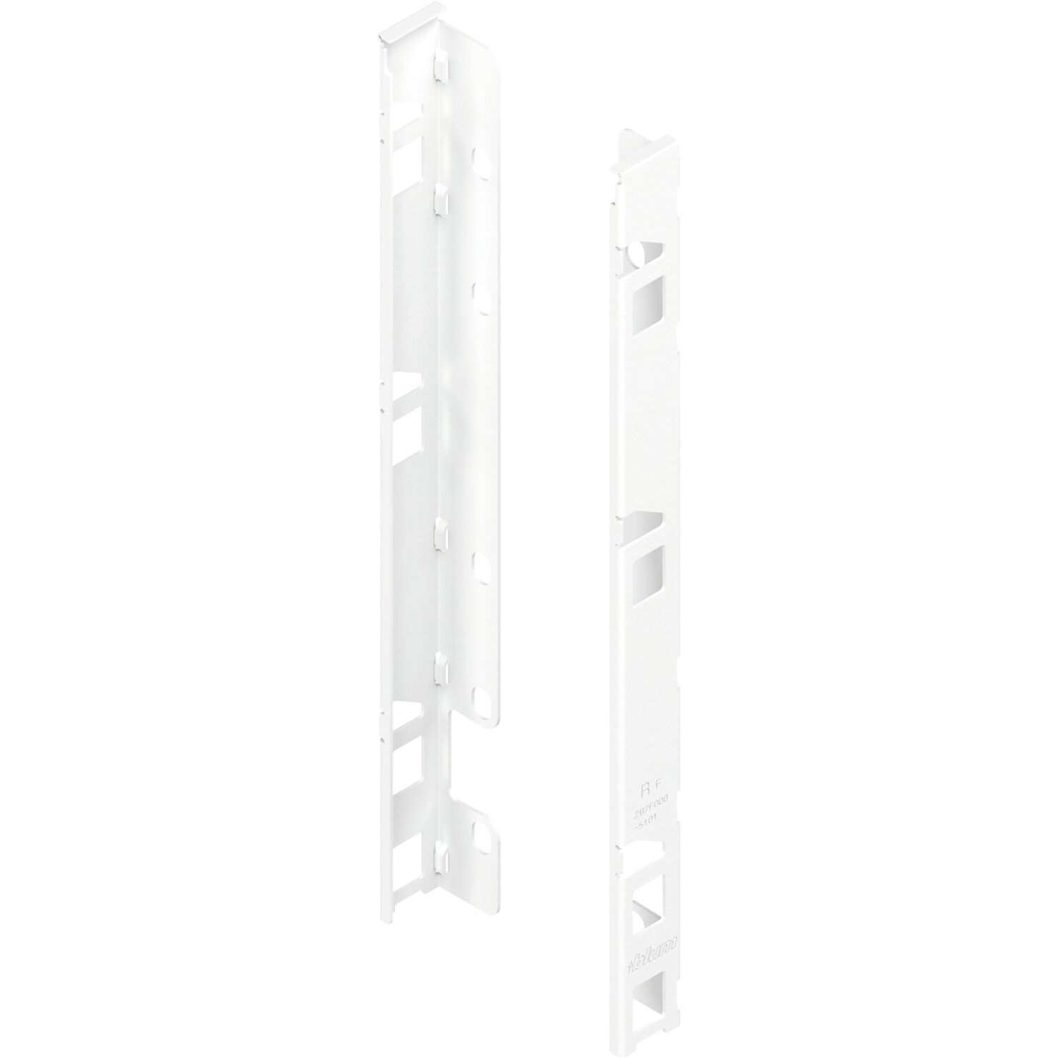 blum LEGRABOX Holzrückwandhalter Höhe F, Seidenweiß-matt