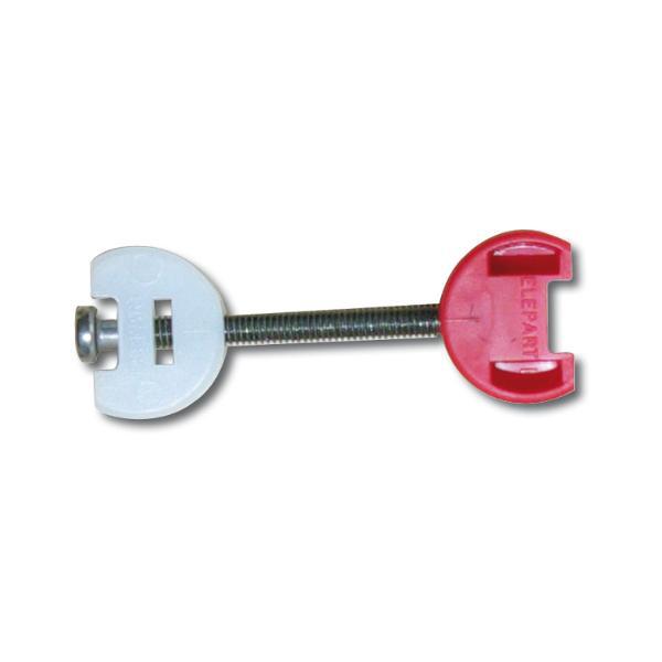 Universalverbinder, Schraube M4 x 48 mm, Kunststoff rot und weiß