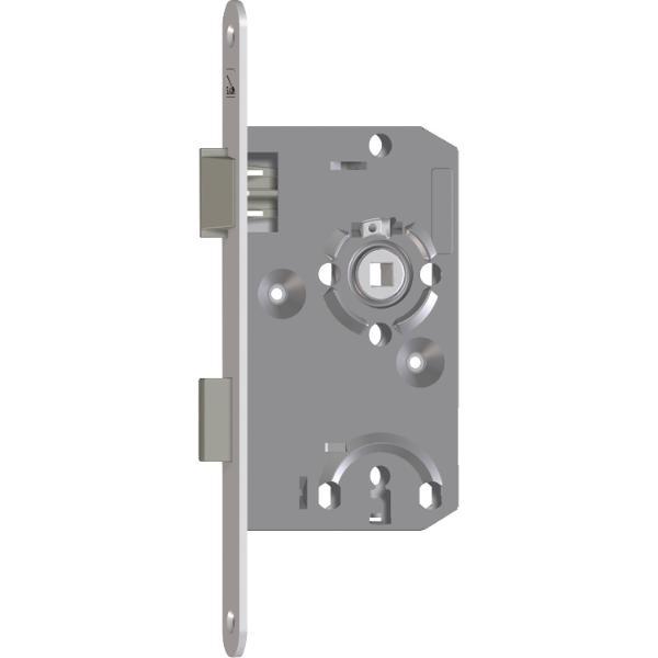 SAG Einstemmschloss 1 246000 BB,DM 55,Stulp 235x18x3mm,rechts, silber lackiert
