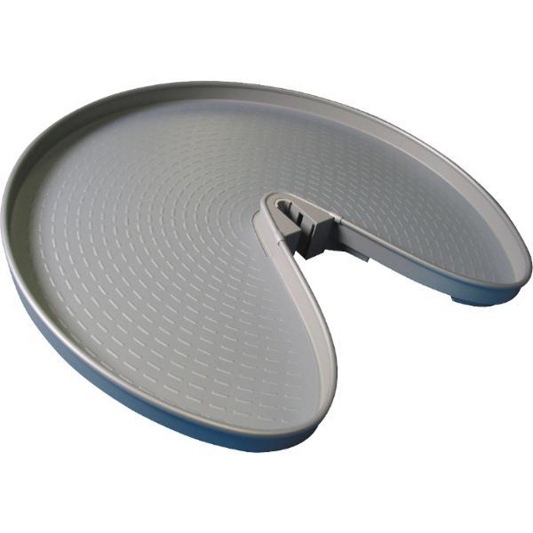 ninka 3/4-Kreis Schwenkboden ProArc Korpusbreite 800mm Kunststoff Alugrau