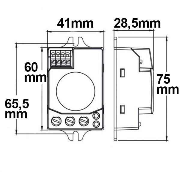 ISOLED HF-Bewegungsmelder mit LUX-Sensor 230V 300VA