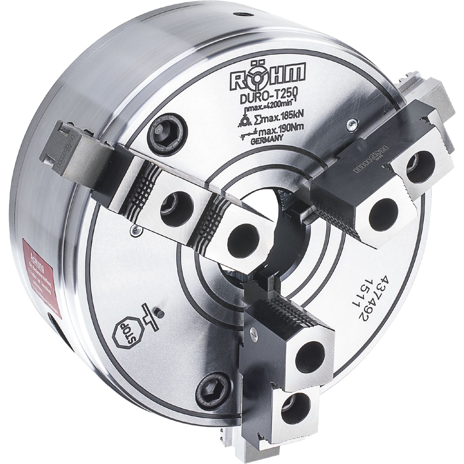 RÖHM Keilstangenfutter DURO-T 200/6 mm DIN 55027 Grund- u. Umkehr-Aufsatzbacken
