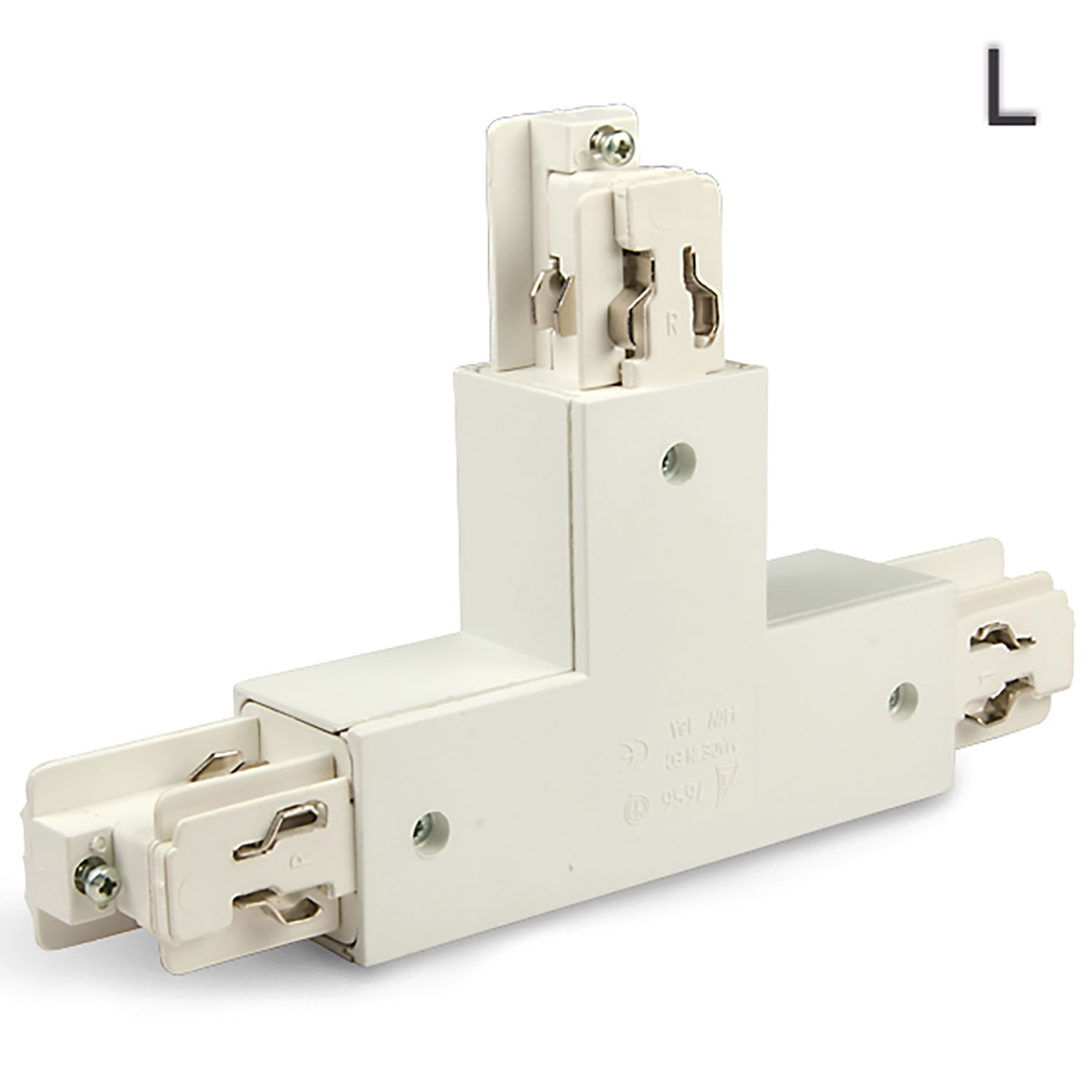 ISOLED 3-Phasen Classic T-Verbinder N-Leiter rechts Schutzleiter links weiß ISOLED 3-Phasen Classic T-Verbinder N-Leiter rechts Schutzleiter links weiß
