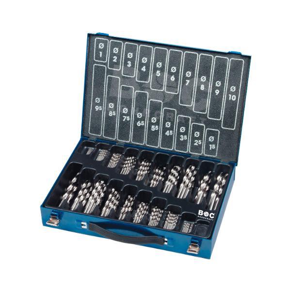 Bohrcraft Bohrer-Magazinbox DIN338 RN HSS ø 1-10 mm 170-teilig