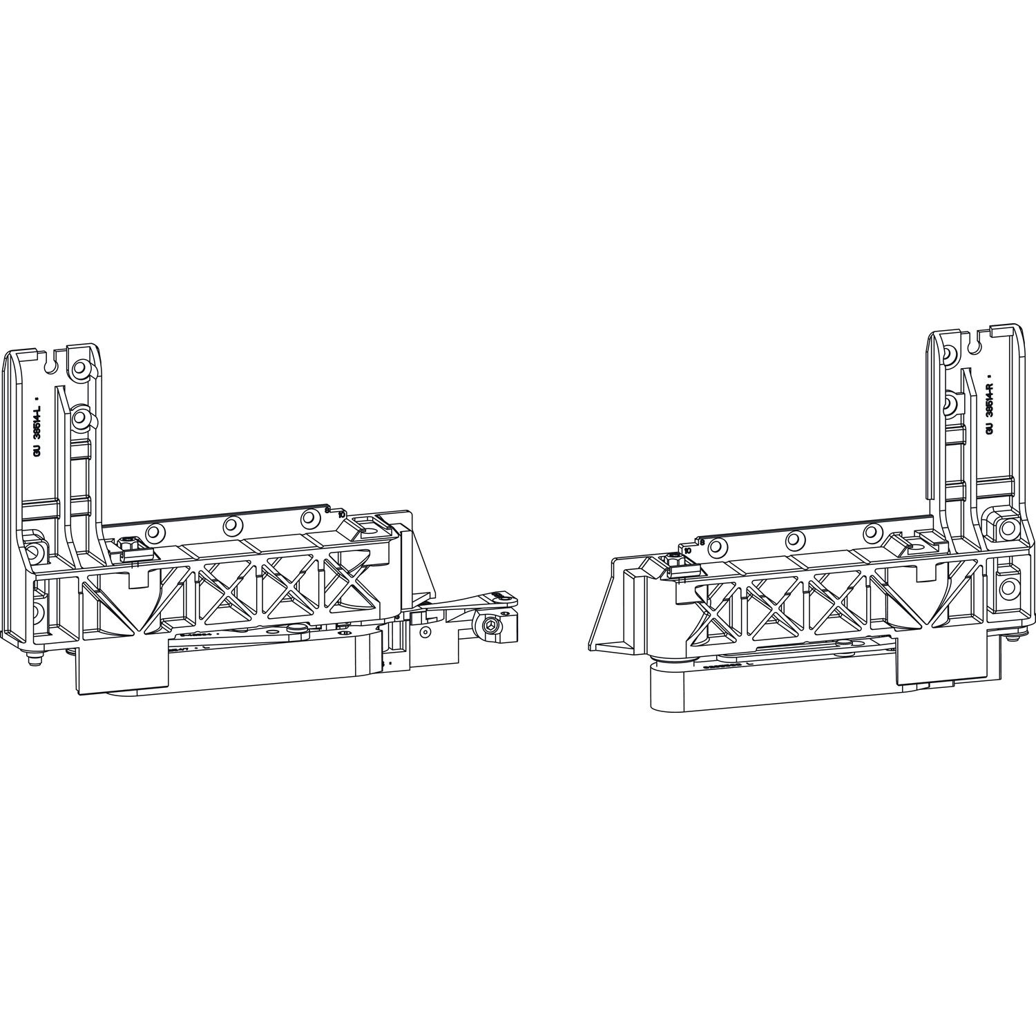 GU -966/150 Grundkarton Laufwagen, links, 150 kg