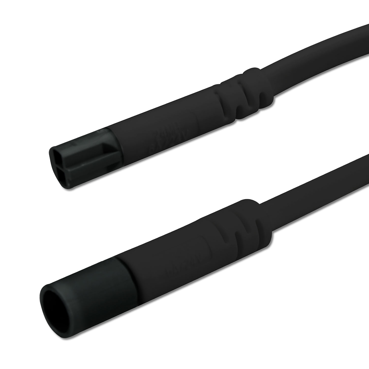 ISOLED Mini-Plug Verlängerung male-female 1m 2x0,75 IP54 schwarz max. 48V/6A