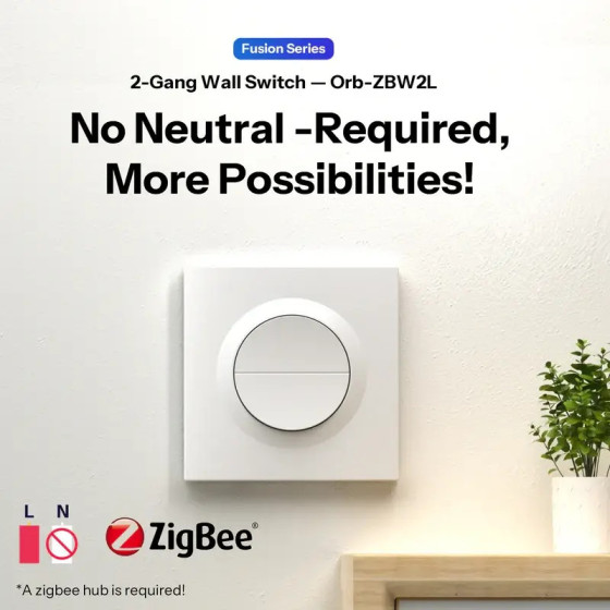Sonoff Orb-ZBW2L Zigbee Doppelter Intelligenter Wandschalter MINI-ZB2GS-L-E