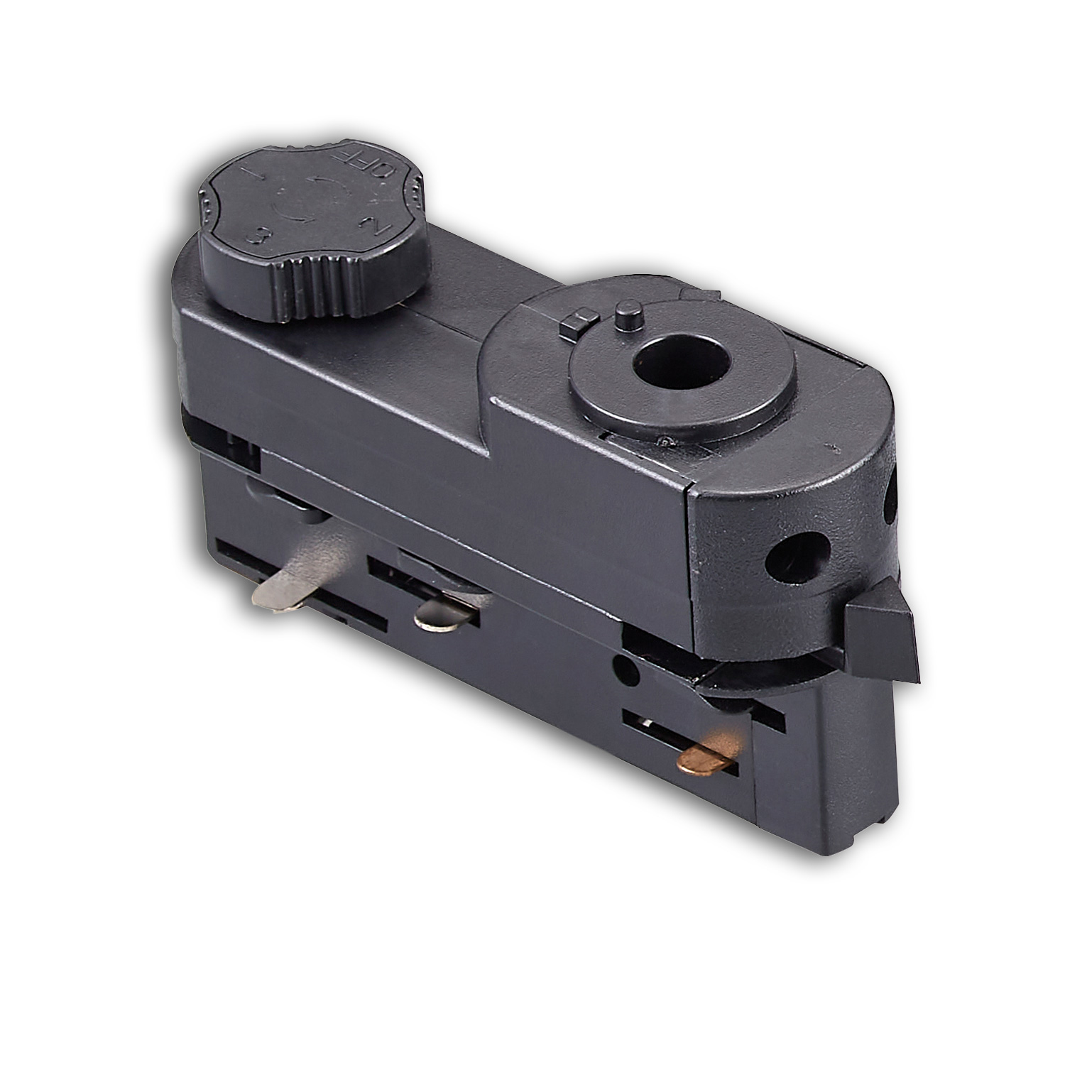 ISOLED 3-Phasen DALI Schiene Universaladapter schwarz