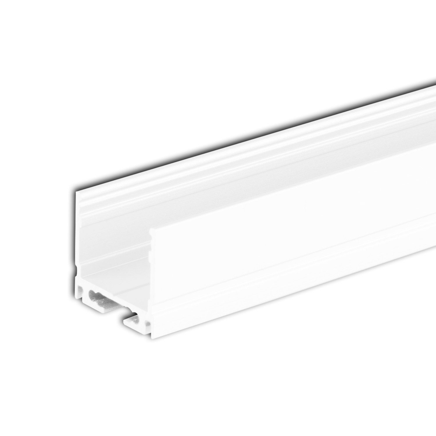 ISOLED LED Aufbauprofil SURF16 Aluminium weiß pulverbeschichtet RAL9010 200cm