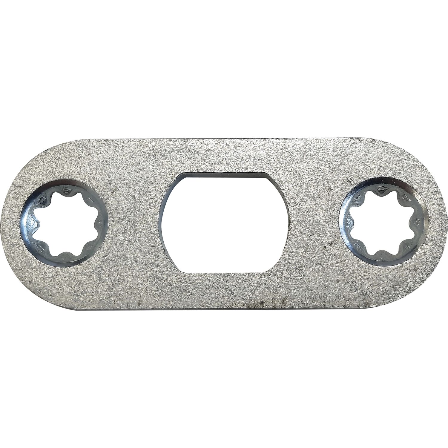 BKS BKS Stangenschließblech 52 x 20 x 3 mm rund, Stahl verzinkt
