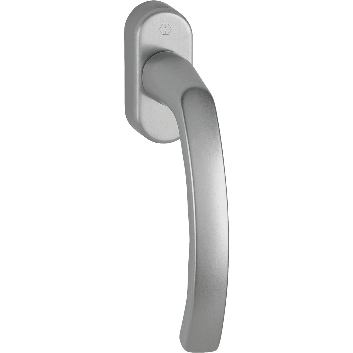 Hoppe Fenstergriff LIÈGE Vierkant 7x40mm Alu Edelstahl Effekt