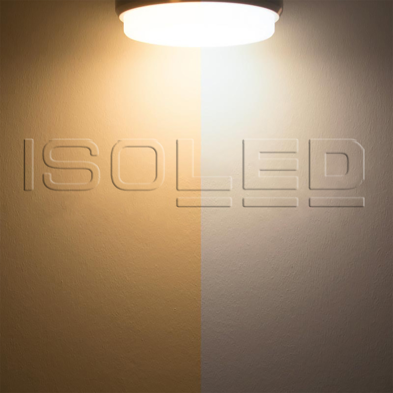 ISOLED LED Decken/Wandleuchte mit HF-Bewegungssensor 24W weiß rund IP54 ColorSwitch 3000|4000K