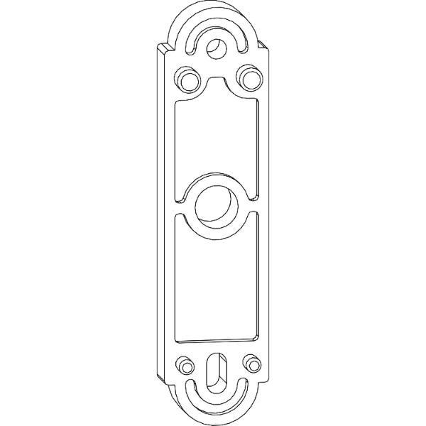 Maco #40427 Rustico Unterlage für Türladenhalter Stärke 15mm schwarz