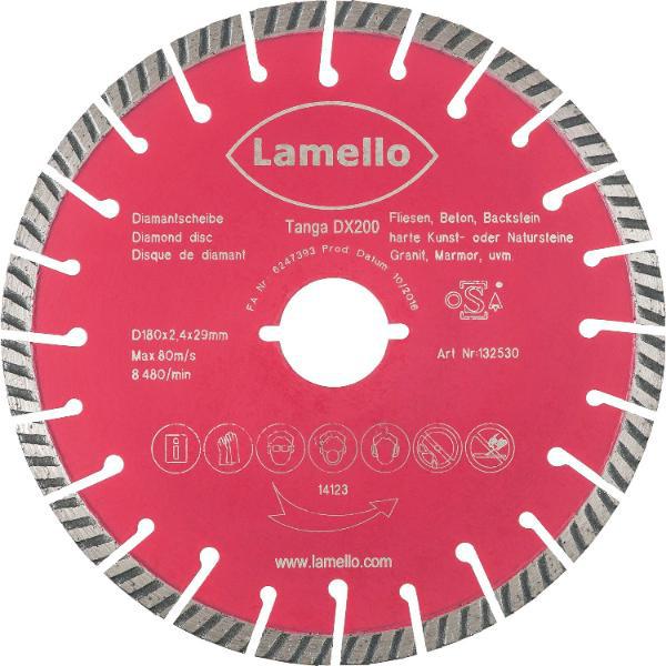 Lamello Diamant Trennscheibe ø 180 mm Beton, Fliesen und Putz