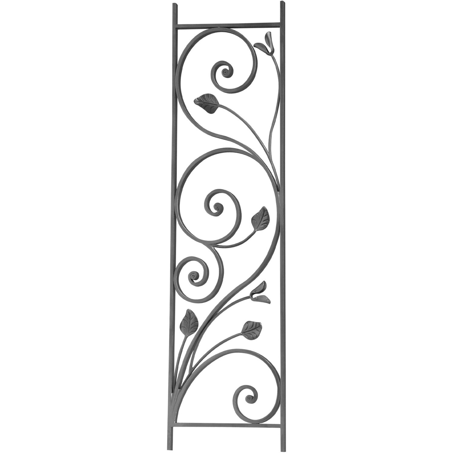 IAM DESIGN Zierelement, Profil 14 x 8 mm, 1000 x 275 mm, C-Bogen, Schmiedeeisen