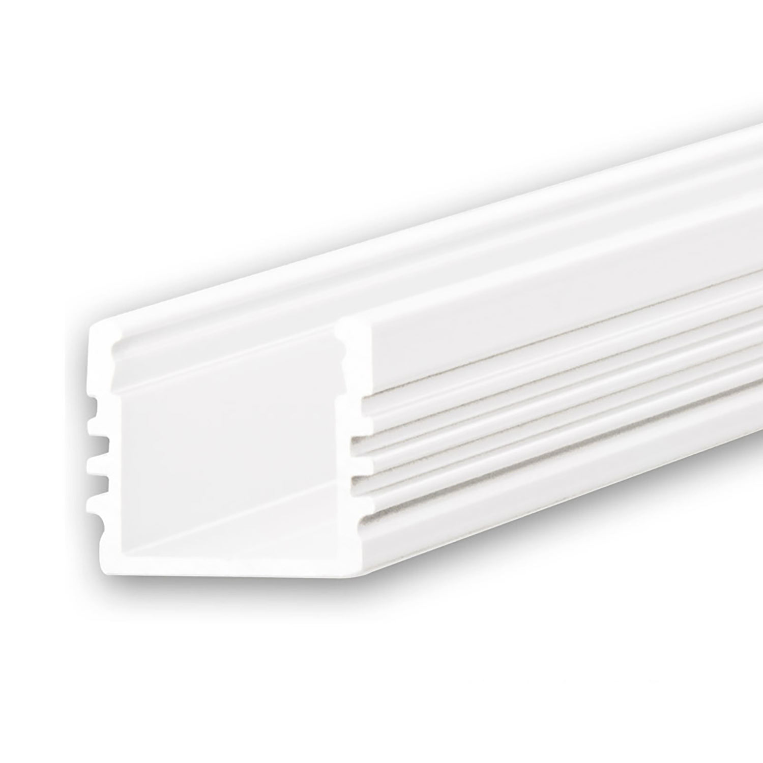 ISOLED LED Aufbauprofil SURF12 Aluminium pulverbeschichtet weiß RAL 9010 200cm