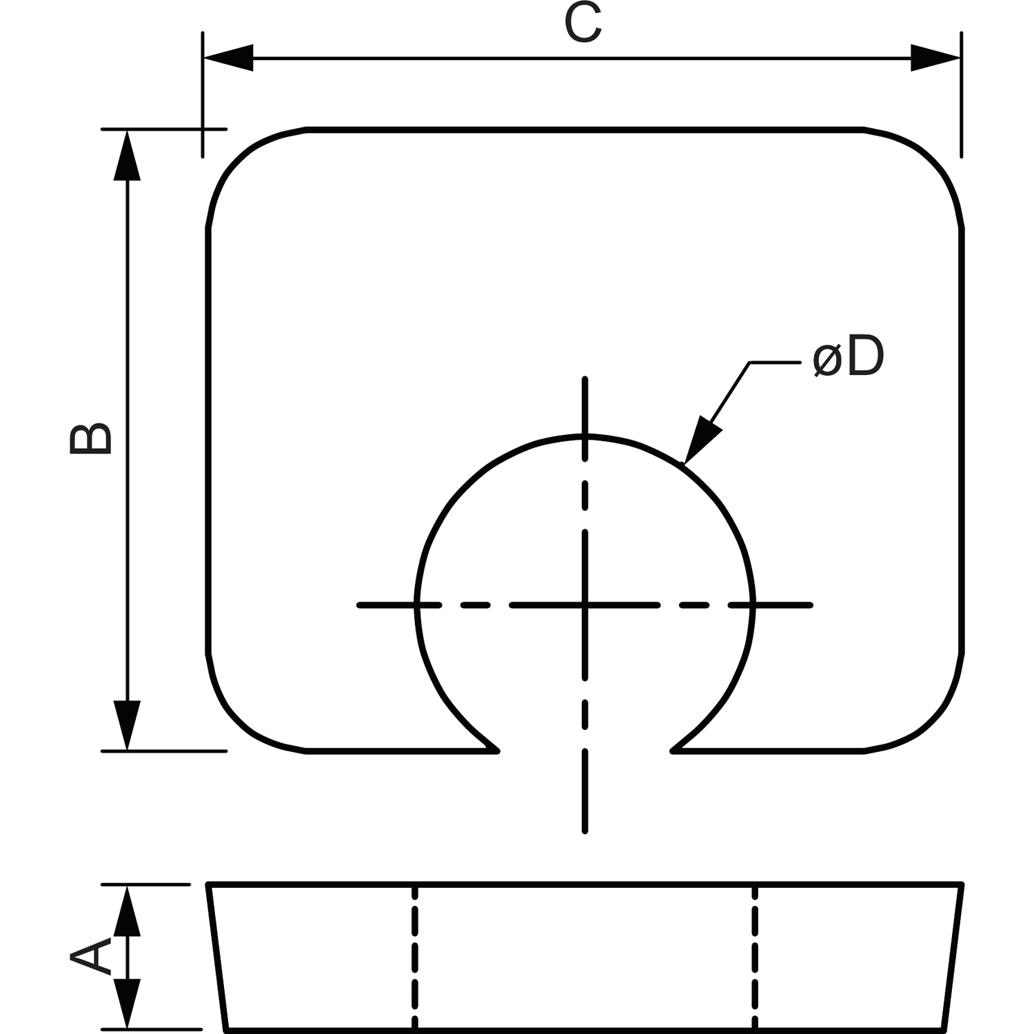 BEAM CLAMP Distanzstück BF1G16 M16 H= 8mm Stahl feuerverzinkt (50 Stück)