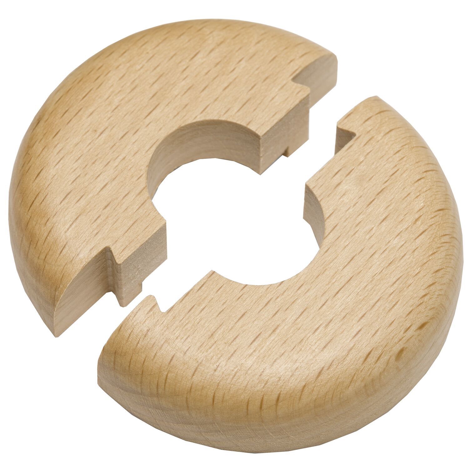 HARO Heizkörperrosette Massivholz Buche farblos lackiert 22/50mm 1/2”