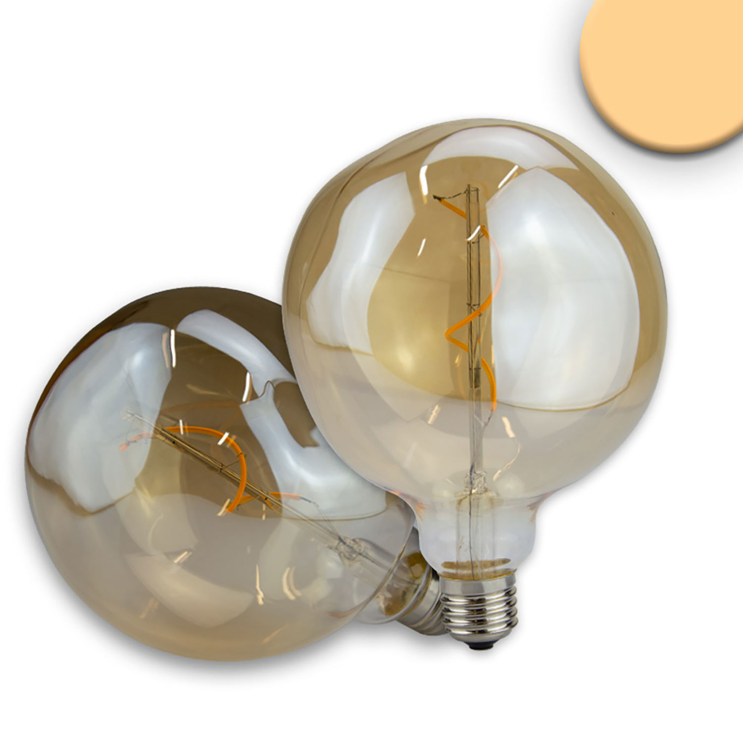 ISOLED E27 Vintage Line LED Dekobirne 125 4W ultrawarmweiß Glas amber dimmbar ISOLED E27 Vintage Line LED Dekobirne 125 4W ultrawarmweiß Glas amber dimmbar