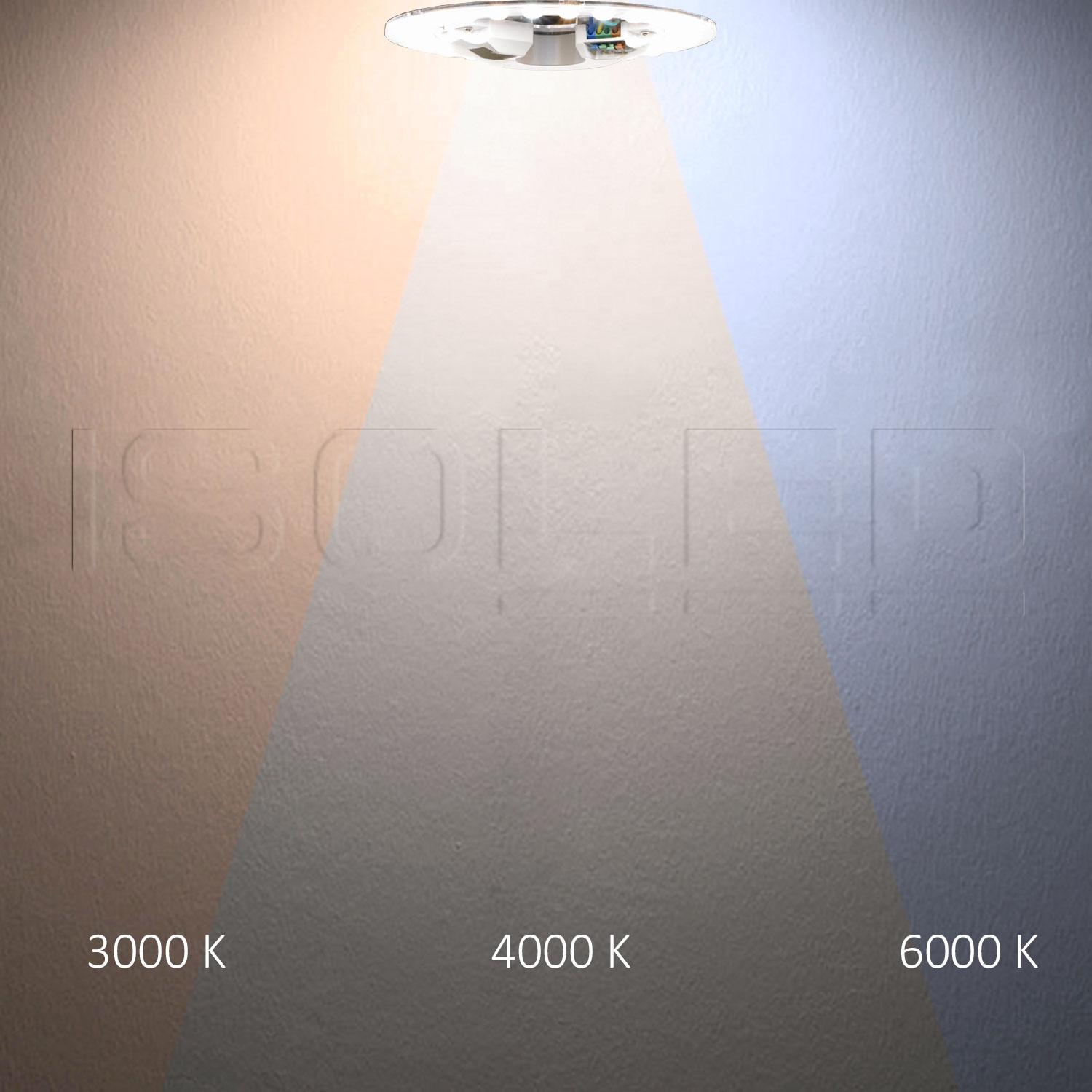 ISOLED LED Umrüstplatine 297mm 24W 150 lm/W mit Haltemagnet Color 3000|4000|6000K dimmbar