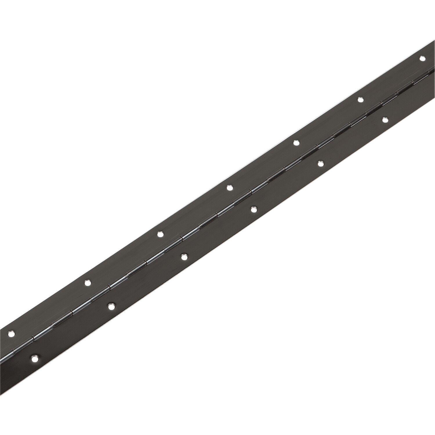 Schmale Stangenscharnier gebohrt 1740 x 40 mm, Stahl schwarz- brüniert