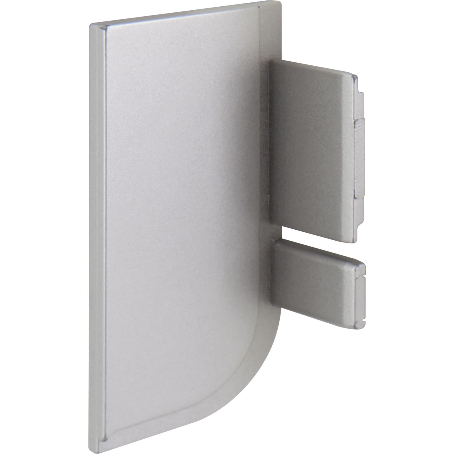 ninka Endkappe Aktor L-Profil links, Kunststoff silberfarbig