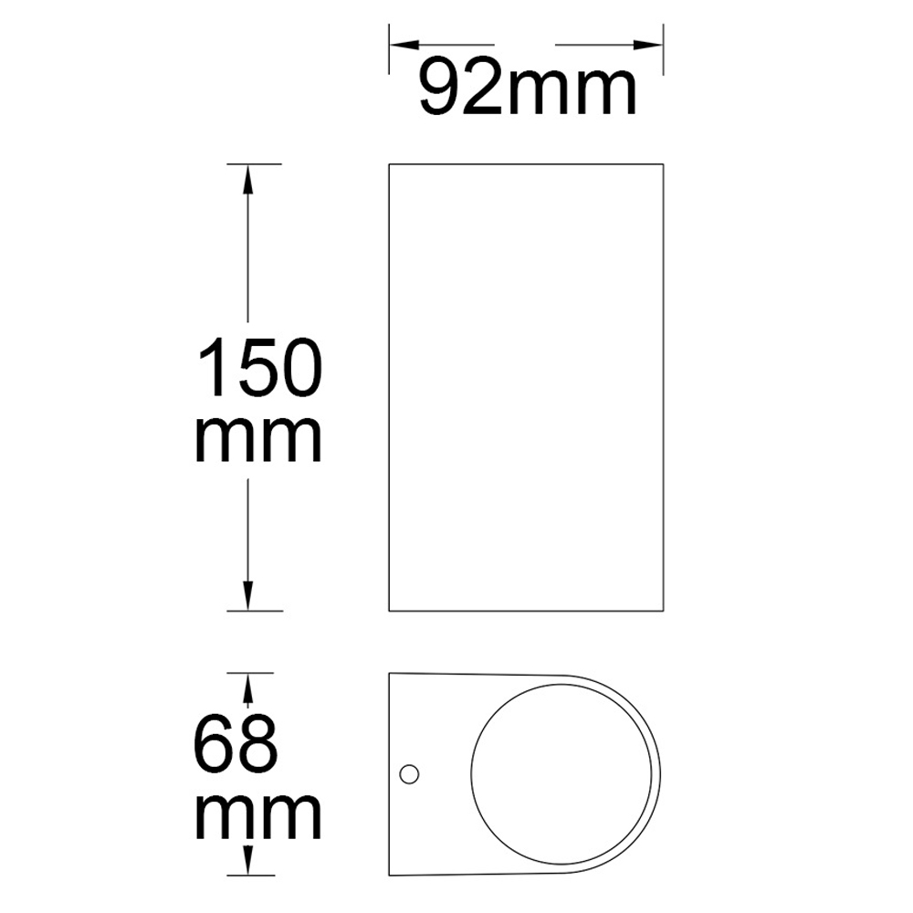 ISOLED Wandleuchte Siara Up&Down 2xGU10 IP54 weiß exkl. Leuchtmittel