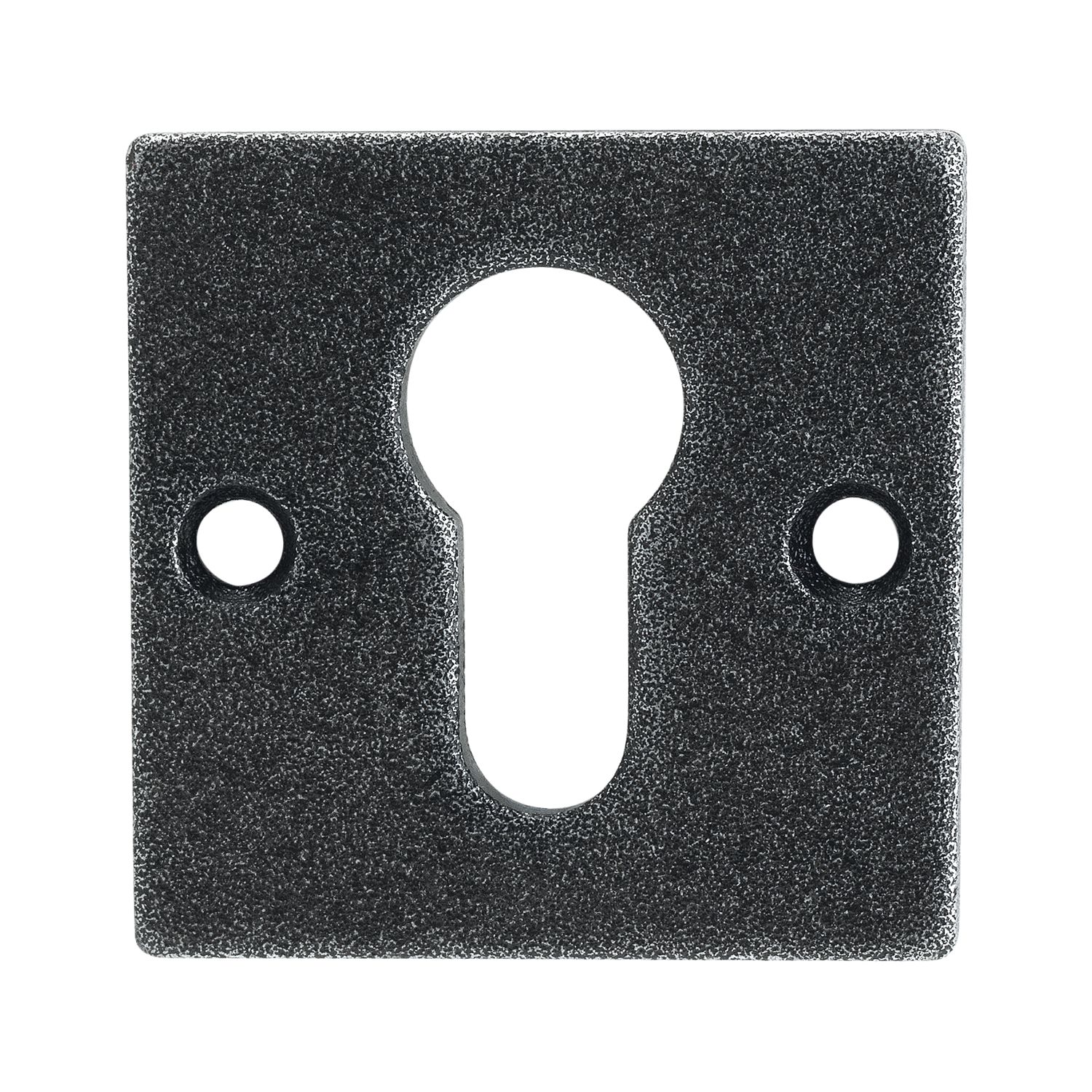 Halcö HALCÖ Zylinderrosette HALL & SÖLL - PZ, 52 x 52 mm, verzinkt schwarz passiviert