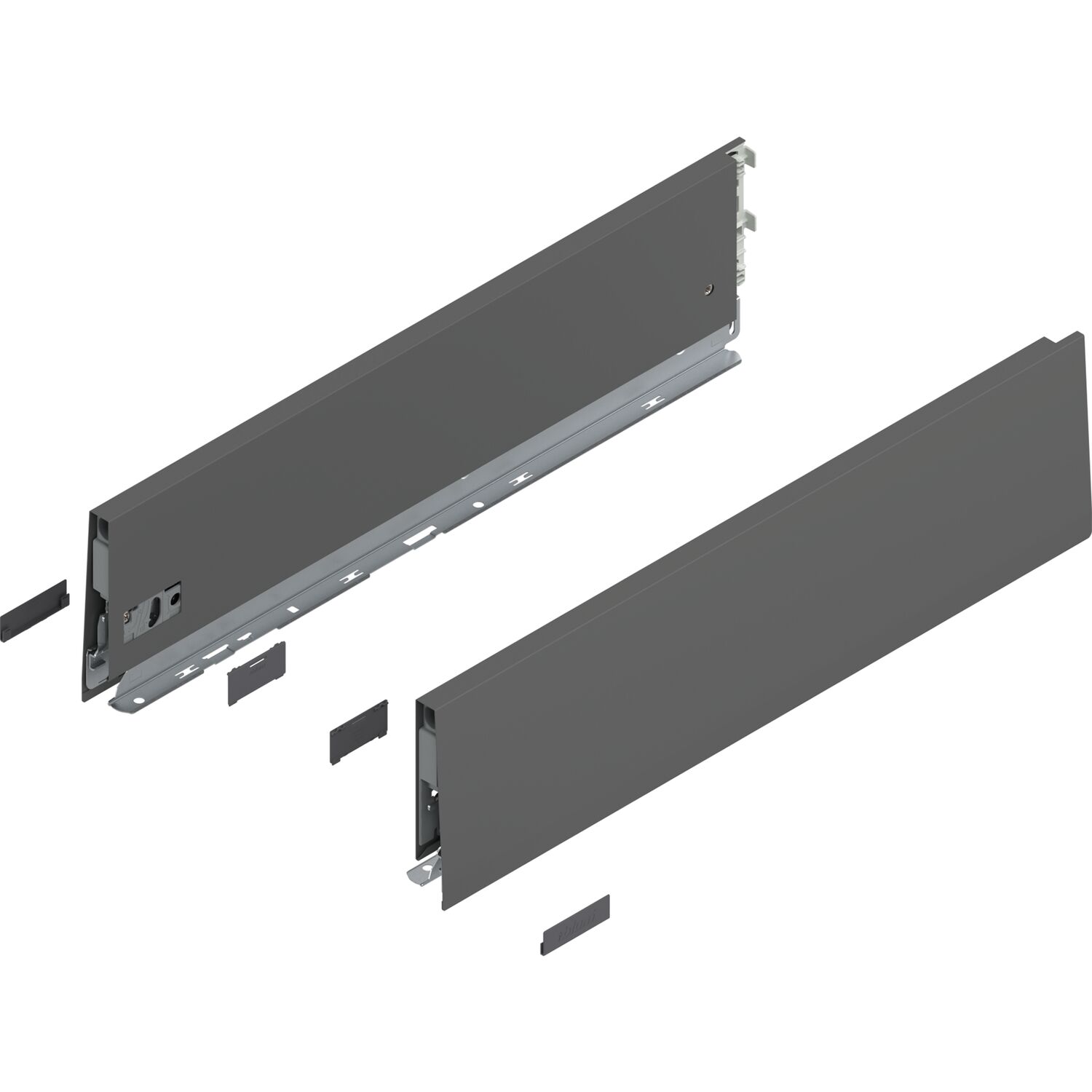 blum MERIVOBOX SET Höhe K, BLUMOTION B, 70kg, NL 500, Oriongrau