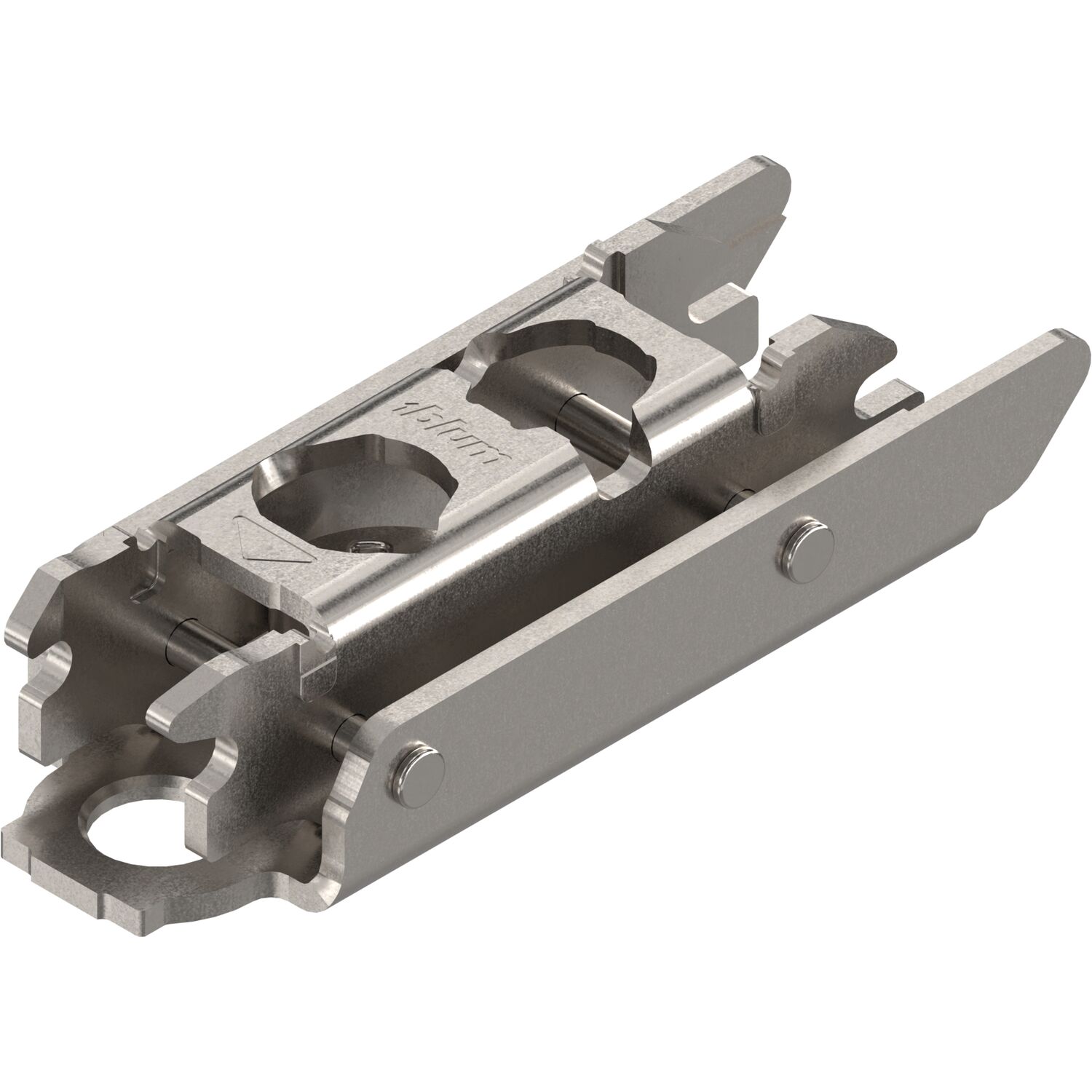 blum CLIP Exzenter Montageplatte gerade, Stahl, Schrauben, Distanz 3 mm