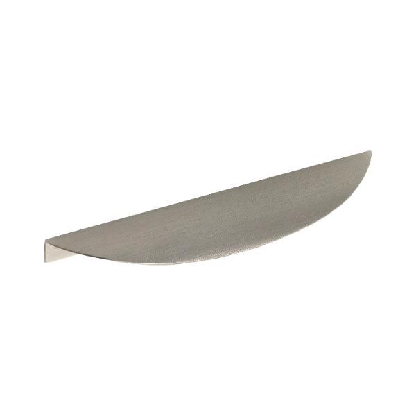 furnipart Griffleiste Edge Bow Lochabstand 160mm Länge 200mm Aluminium Edelstahl Effekt