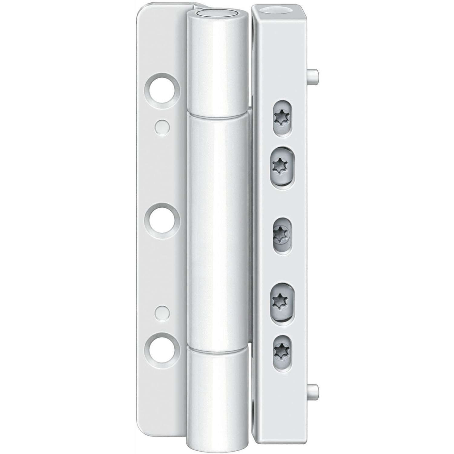 Simonswerk Haustürband SIKU RB 5010 3D, Stiftsicherung, Stahl weiß RAL 9016 (3Stk)