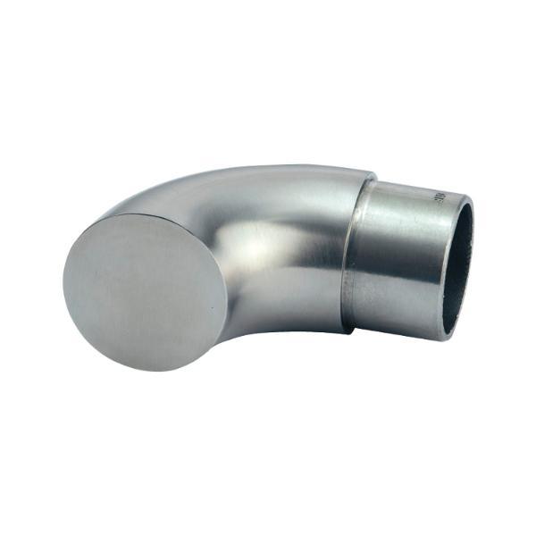 croso Endstück für Rohr ø 33,7 x 2,0 mm, Edelstahl geschliffen V2A