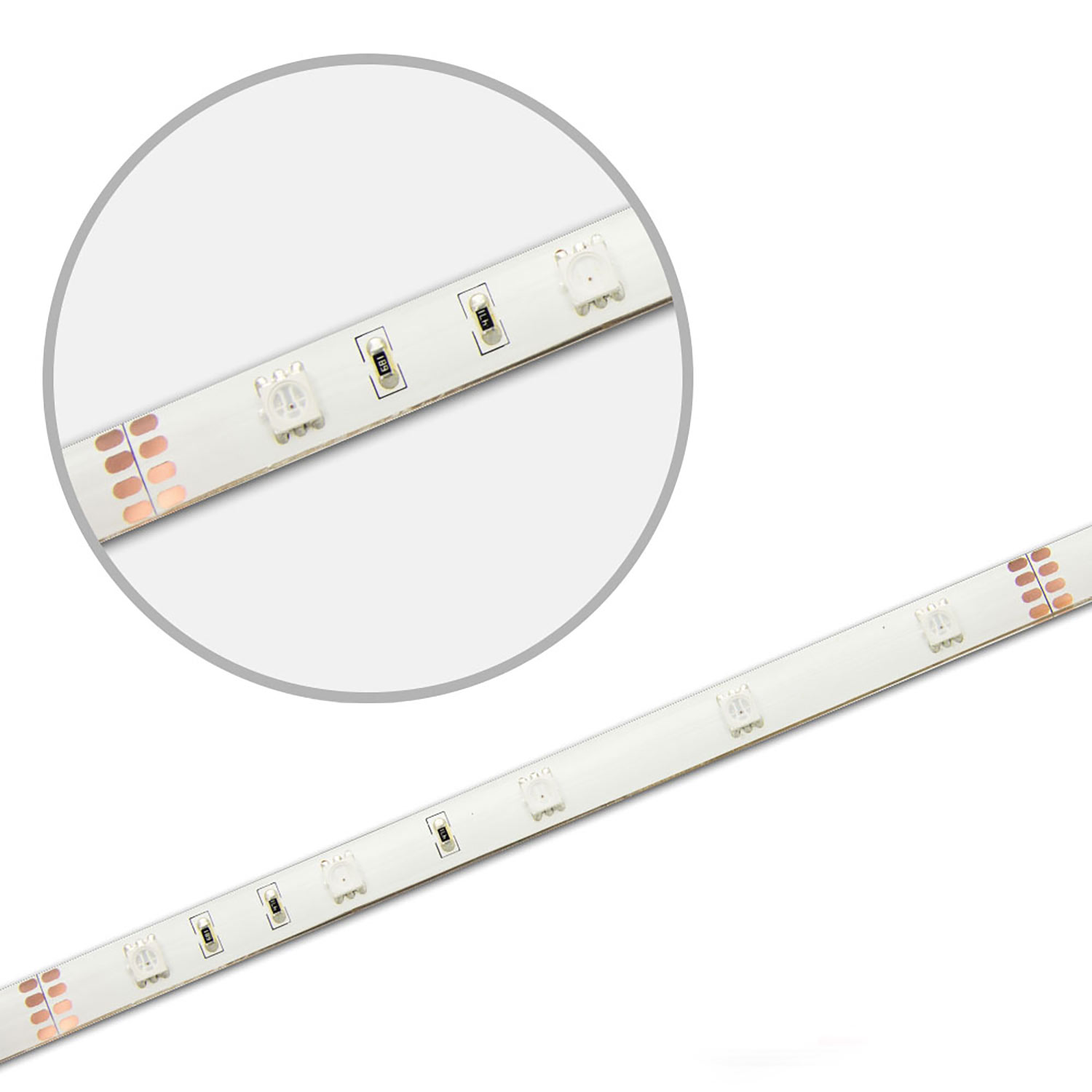 ISOLED LED AQUA-RGB Flexband 24V DC 7,2W IP68 5m Rolle 30 LED/m