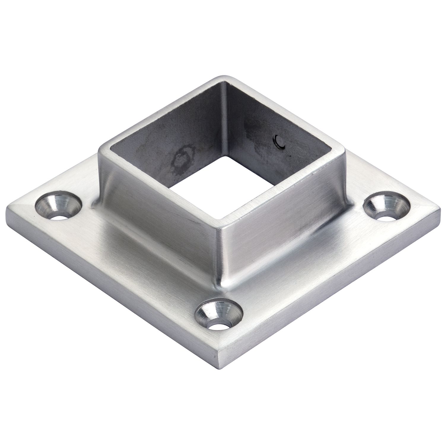croso Flansch für Vierkantrohr 40 x 40 mm, Edelstahl V4A