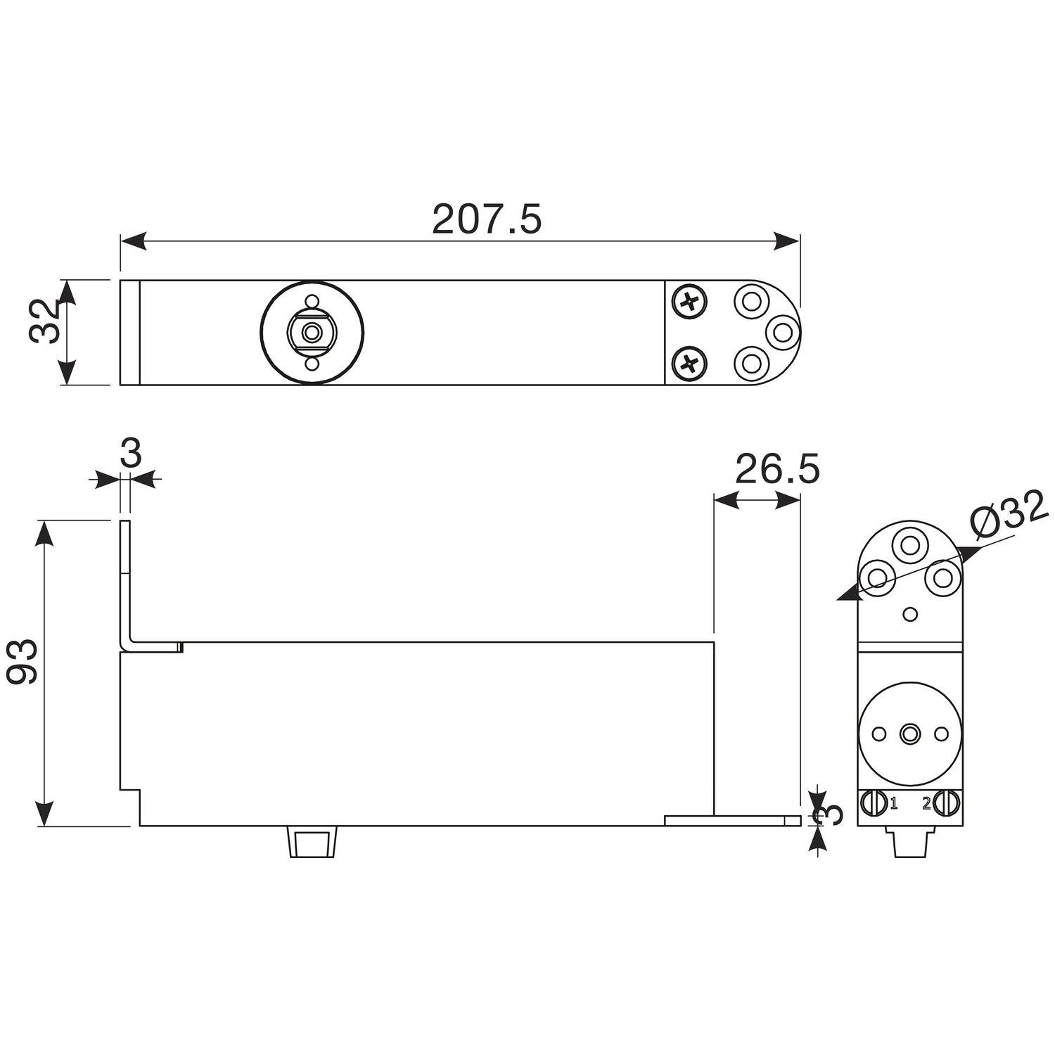 Argenta Türband Pivotica Pro FM, max. Türgewicht 100kg, Türstärke ab 40 mm, Edelstahl